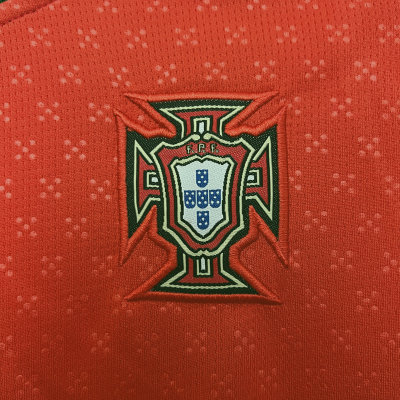 Camiseta de manga larga de Portugal I 2025 para niños 
