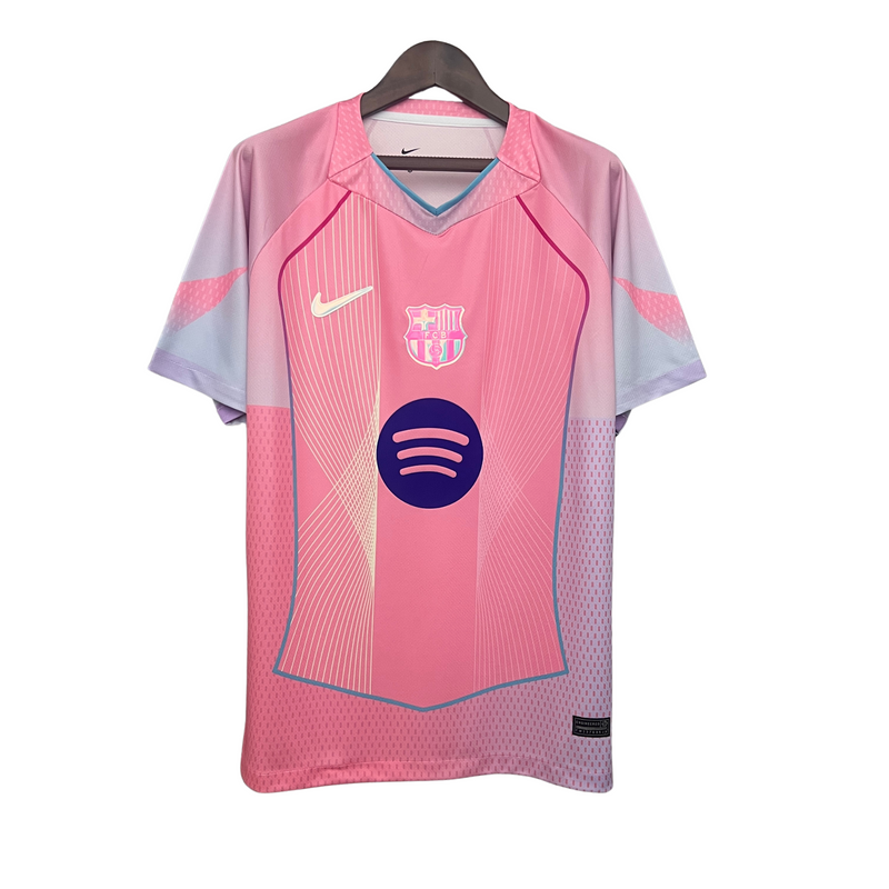Camiseta rosa de aficionado del Barcelona 25/26 