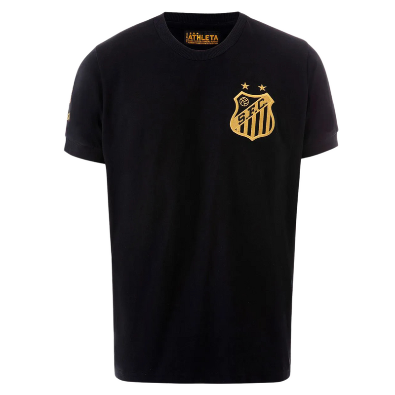 Camiseta negra de los Mil Goles de Santos Pelé 25/26 Fan 
