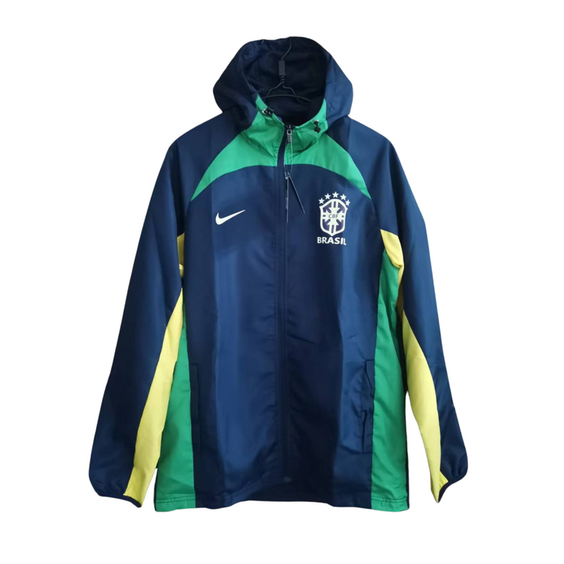 Cortavientos azul/verde de Brasil 