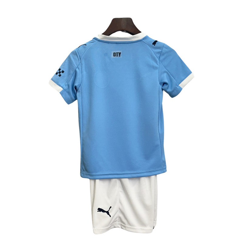 Kit infantil del Manchester City I 25/26
