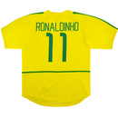 Camiseta retro local de Brasil 2002 