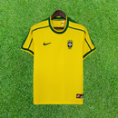 Camiseta retro local de Brasil 1998 
