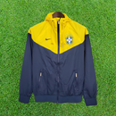 Cortavientos azul/amarillo de Brasil 