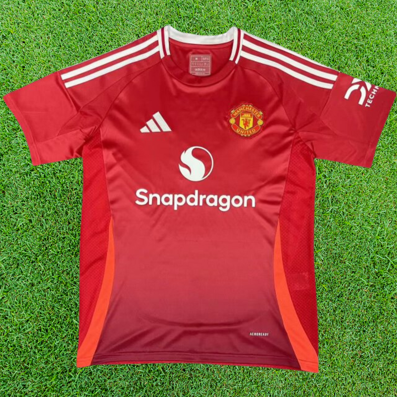 Camiseta de aficionado del Manchester United local 24/25 