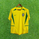 Camiseta retro local de Brasil 2002 
