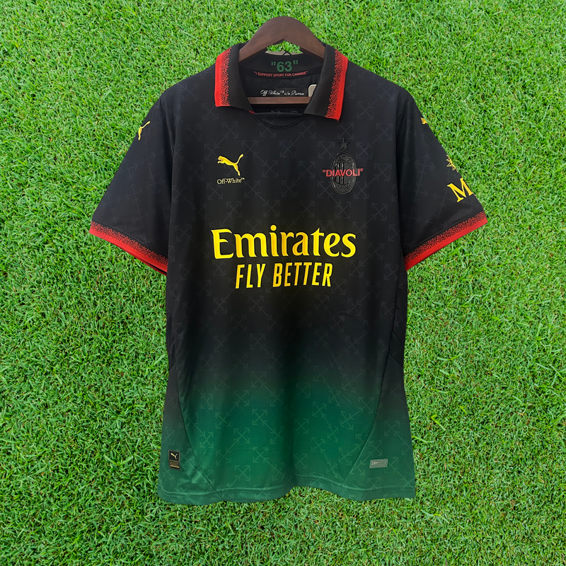 Camiseta de aficionado Off-White 25/26 del AC Milan 