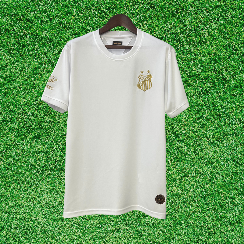 Camiseta Santos Pelé Mil Goles Blanca 25/26 Aficionado 