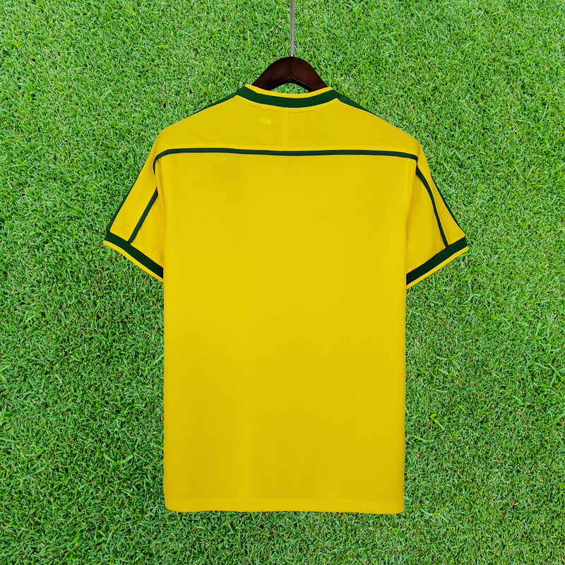 Camiseta retro local de Brasil 1998 