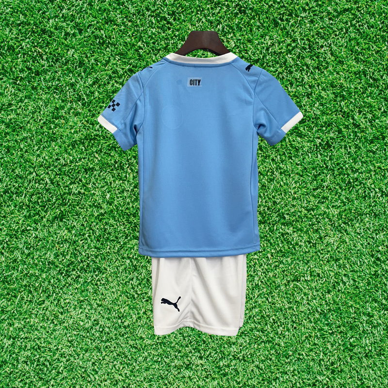 Kit infantil del Manchester City I 25/26