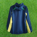 Cortavientos azul/verde de Brasil 