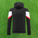 Cortavientos Brasil Blanco y Negro 