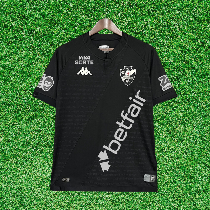 Camiseta negra del Vasco III 24/25 para aficionados 