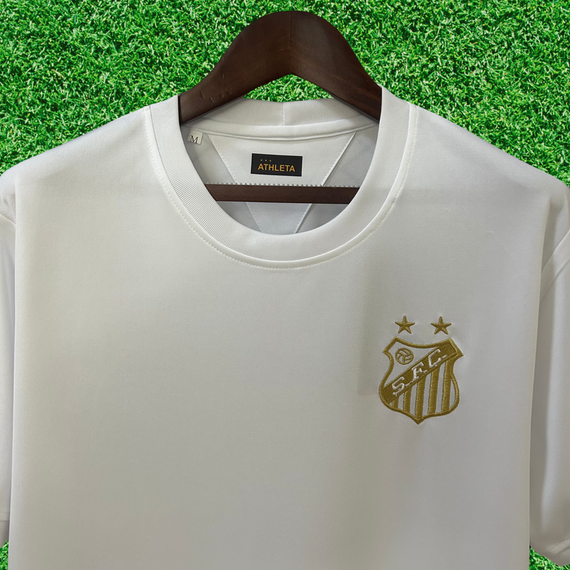 Camiseta Santos Pelé Mil Goles Blanca 25/26 Aficionado 