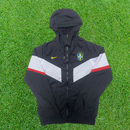 Cortavientos Brasil Blanco y Negro 