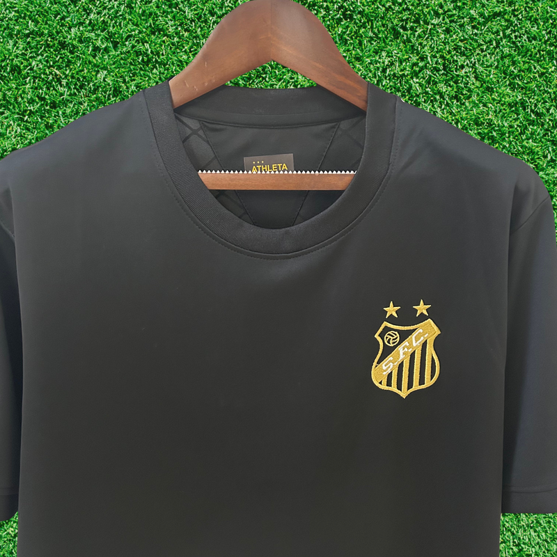 Camiseta negra de los Mil Goles de Santos Pelé 25/26 Fan 
