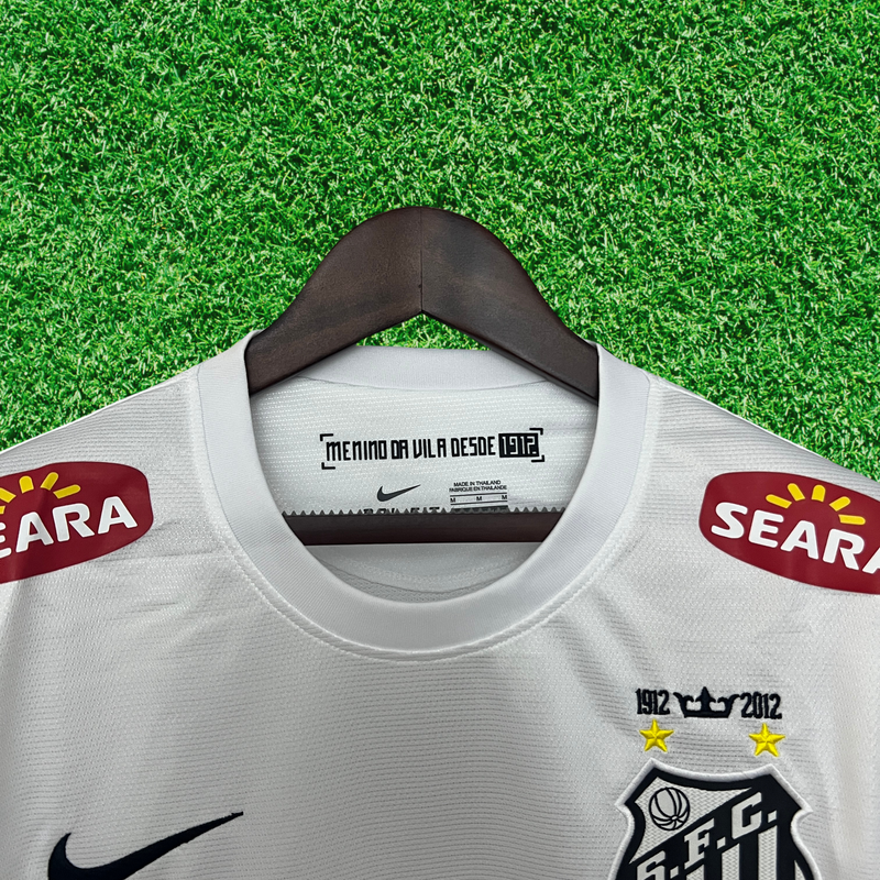 Camisa retro de manga larga Santos I 11/12 