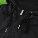 Cortavientos Brasil Blanco y Negro 