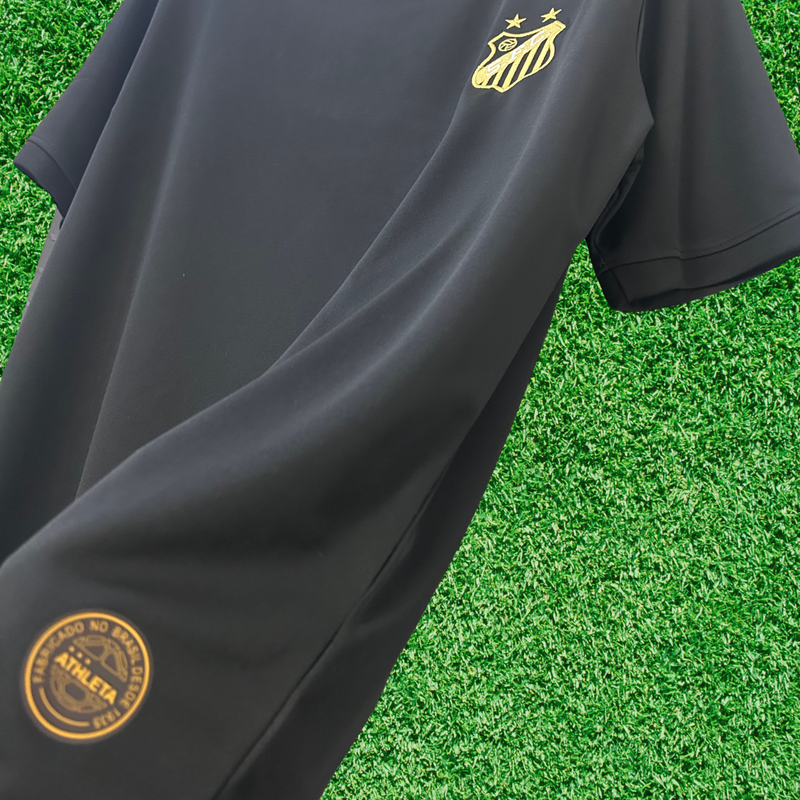 Camiseta negra de los Mil Goles de Santos Pelé 25/26 Fan 