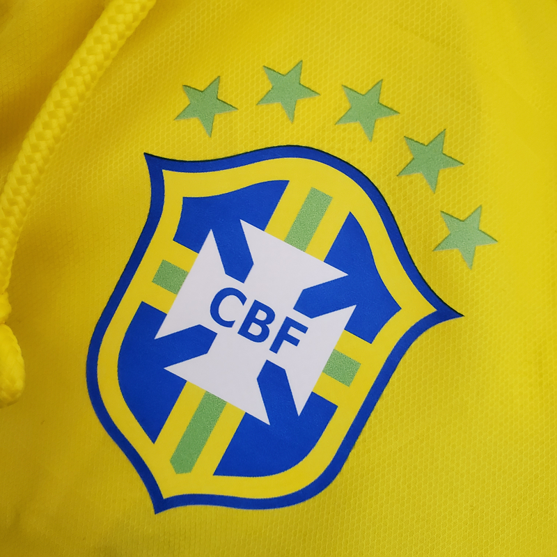 Cortavientos azul/amarillo de Brasil 