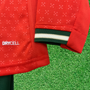 Camiseta de manga larga de Portugal I 2025 para niños 