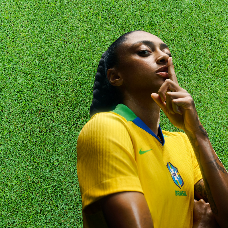 Camiseta de aficionado de la selección femenina de Brasil 2025 